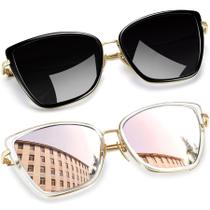 Óculos de sol Joopin Oversized Cateye Fashion UV400 para mulheres