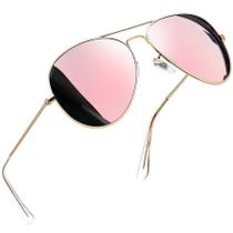 Óculos de sol Joopin Polarized Aviation Pink para mulheres e homens Óculos de sol Joopin Polarized Aviation Pink para mulheres e homens
