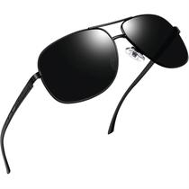 Óculos de Sol Joopin Retangulares Polarizados - Armação de Metal Al-Mg Masculina