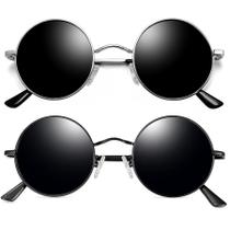 Óculos de sol Joopin Round, pacote com 2 unidades polarizadas UV400 para homens e mulheres