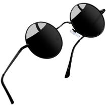Óculos de sol Joopin Small Round Circle Polarized UV400 Black Óculos de sol Joopin Small Round Circle Polarized UV400 Black