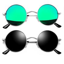 Óculos de sol Joopin Small Round Circle Polarized UV400 Silver Óculos de sol Joopin Small Round Circle Polarized UV400 Silver