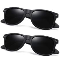 Óculos de sol Joopin Square Polarized UV400 Oversize, pacote com 2