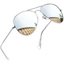 Óculos de sol Joopin Trendy All Silver Polarized UV400 para mulheres