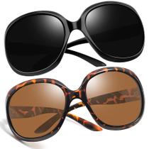 Óculos de sol Joopin Trendy Oversized Jackie Butterfly Black