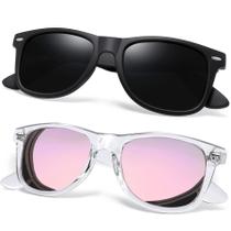 Óculos de sol Joopin Trendy Square Polarized UV400 para mulheres e homens Óculos de sol Joopin Trendy Square Polarized UV400 para mulheres e homens