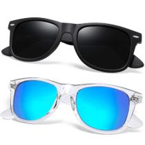 Óculos de sol Joopin Trendy Square Polarized UV400 preto/azul Óculos de sol Joopin Trendy Square Polarized UV400 preto/azul