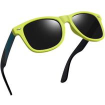 Óculos de sol Joopin Trendy Square Polarized UV400 Verde Limão