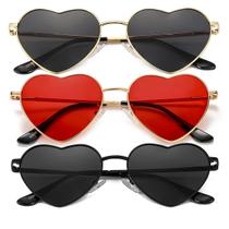 Óculos de sol JOVAKIT Polarized Heart para mulheres dourado/cinza + ouro/vermelho + preto/cinza Óculos de sol JOVAKIT Polarized Heart para mulheres dourado/cinza + ouro/vermelho + preto/cinza