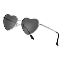 Óculos de sol JOVAKIT Polarized Heart para mulheres prateado/cinza