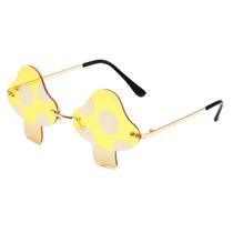 Óculos de sol JOVAKIT Vintage em forma de cogumelo sem aro para mulheres/homens