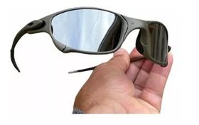 Oculos de Sol Juliet Pinado X-Metal Lentes Prata Espelhado Liquid Metal Iridium Penny Vilão DoubleX - TOPLUPAS