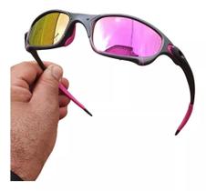 Oculos de Sol Juliet Rosa Pink Feminino X-Metal Espelhado Lupa Penny Juju Armação Metal +Top Oculos de Sol Juliet Rosa Pink Feminino X-Metal Espelhado Lupa Penny Juju Armação Metal +Top