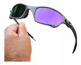 Oculos de Sol Juliet Roxo Violet X-Metal Polarizado Lupa Pinada Mandrak Doublexx Penny Vilão - TOPLUPAS