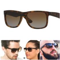 Óculos De Sol Justin Feminino Tartaruga Marrom Moderno Moda Praia UV400 Barato