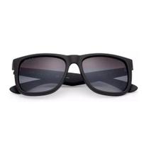 Óculos De Sol Justin Preto Polarizado Fosco Lente Fumê Importado Itália - VISAOTICA