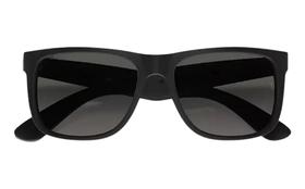 Óculos de Sol Justin Preto Quadrado Unissex Clássico UV400 - VISAOTICA SUNAGLASSES