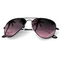 Óculos de Sol Kaliyadi Aviator Polarizados - Metal, UV400, 62mm - Roxos