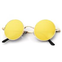 Óculos de sol KALIYADI de metal redondo polarizado UV400 45mm para homens e mulheres