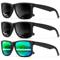 Óculos de sol KALIYADI Polarized UV400 Protection, pacote com 3 unidades, pretos Óculos de sol KALIYADI Polarized UV400 Protection, pacote com 3 unidades, pretos