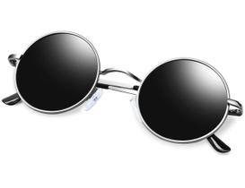 Óculos de sol KANASTAL com armação de metal UV400 redondos polarizados Óculos de sol KANASTAL com armação de metal UV400 redondos polarizados