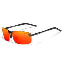 Óculos de Sol Kingseven De Alumínio Polarizado Sem Aro Design Ultra-Leve Polarizados com Proteção Uv400