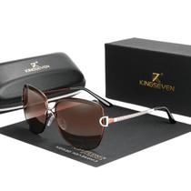 Óculos de Sol Kingseven Feminino Moderno Lentes Polarizadas e Proteção UV400