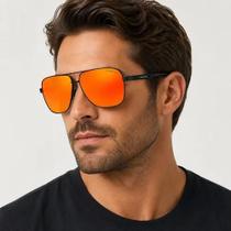 Óculos De Sol Kingseven Masculino De Alumínio Lente Polarizada UV400 N-718 - Vermelho Óculos De Sol Kingseven Masculino De Alumínio Lente Polarizada UV400 N-718 - Vermelho