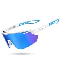 Óculos de sol Lamicall Polarized Sports UV400 Branco Azul