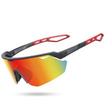 Óculos de sol Lamicall Polarized Sports UV400 para homens e mulheres vermelhos