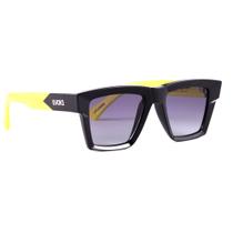 Óculos de sol lateral verde polarizado quadrado masculino