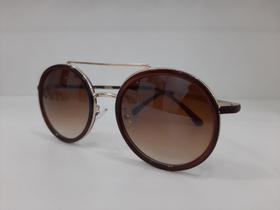 Óculos de Sol Leblanc marrom redondo retrô