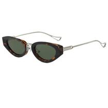 Óculos de sol lela joias 2w1708 c3 metal fashion - hastes metalicas e estampa havana Óculos de sol lela joias 2w1708 c3 metal fashion - hastes metalicas e estampa havana