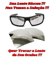 Oculos de sol lentes espelhada prata liquid metal bloco para reposição