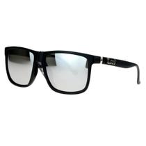 Óculos de sol Locs LC91055RV com lente espelhada oversized de 15 cm