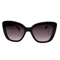 Oculos De Sol Longchamp 692S-Sol Feminino Preto Cat Eye