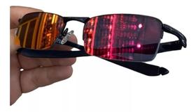 Óculos De Sol Lupa De Vilão Carbon Lente Ruby Kit Black