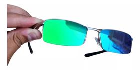 Óculos De Sol Lupa De Vilão Plasma Lente Azul Esverdeado - TOPLUPAS