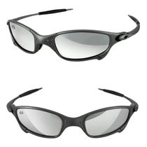 Óculos de Sol Lupa Ferro Pinado Proteção Uv400 Polarizado Metal + Case Qualidade