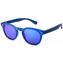 Óculos de Sol Madeira Feminino Polarizado Hu Wood Natural Two Azul
