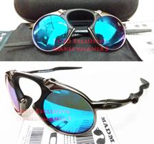 Oculos de Sol Madman Grafite Black Lente Ice Thug com proteção Uv Uva 400 com Kit completo Estojo