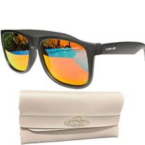Óculos de Sol Makis Fishing Masculino com Lente Polarizada 9016 Cor:Lente Laranja