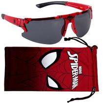Óculos de Sol Marvel Homem-Aranha Infantil - Com Proteção UV e Estojo