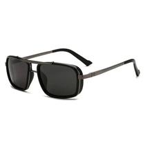 Óculos de Sol Masculino Aviador Quadrado - Lentes UV400 - Estilo Punk