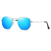 Óculos de Sol Masculino BARCUR Clássico Retro Hexágono Metal Frame Proteção uv400 Óculos de Sol Unissex
