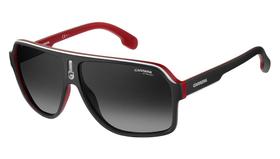 Óculos de sol masculino Carrera 1001/S BLX 629O-Preto/Vermelho