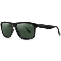Óculos de Sol Masculino Casual Quadrado Polarizado+UV400 Lente Verde C5