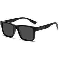 Óculos de Sol Masculino Com Lente Polarizada Proteção UV400 Máximo Conforto Visual Cor Preto Fosco Hastes Relevo Moderno Casual Dia a Dia VH 0157 Óculos de Sol Masculino Com Lente Polarizada Proteção UV400 Máximo Conforto Visual Cor Preto Fosco Hastes Relevo Moderno Casual Dia a Dia VH 0157