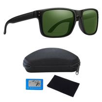 Óculos De Sol Masculino Feminino Esportivo Polarizado Proteção UV400 Quadrado Verde Escuro N87 Óculos De Sol Masculino Feminino Esportivo Polarizado Proteção UV400 Quadrado Verde Escuro N87