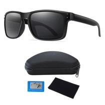 Óculos De Sol Masculino Feminino Quadrado Proteção UV400 Polarizado Esportivo Preto N535
